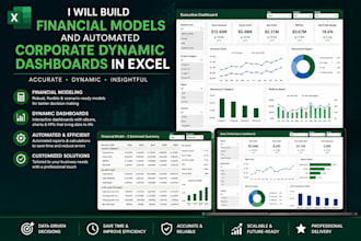 build financial models corporate dynamic dashboards in excel