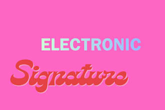 design a professional electronic signature for business and personal use