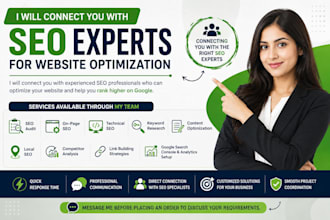 connect you with SEO experts