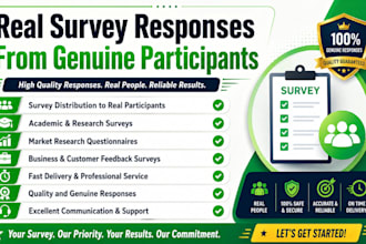 conduct your survey questionnaire to real participants for quality responses