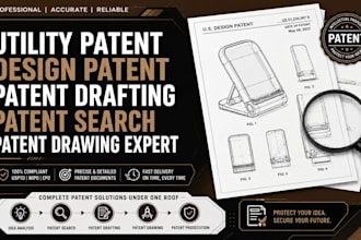 utility patent design patent patent drafting patent search patent drawing