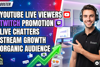 twitch promotion for live viewers, chatters youtube live stream get live viewers