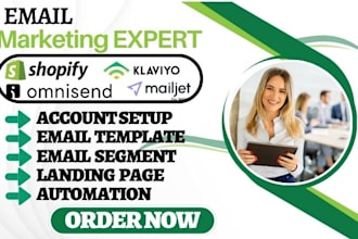 setup shopify klaviyo email marketing omnisend newsletter template automation