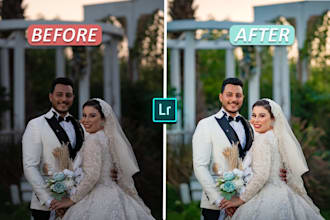 do wedding photo editing and color correction in lightroom