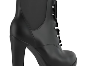 design professional 3d high heels and 3d footwear models