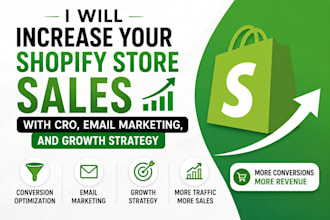 increase your shopify store sales with cro, email marketing and growth strategy