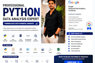 perform advanced python data analysis and automation for your business