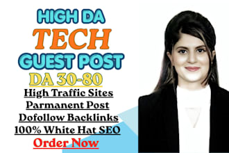 build tech backlinks via tech guest post on high da tech sites to rank blogs