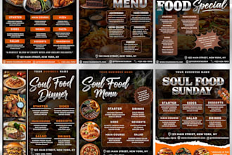 design food menu, food banner  and  food flyer design