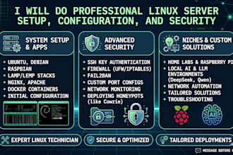 do professional linux server setup