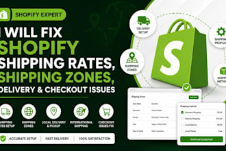 fix shopify shipping rates, shipping zones, delivery and checkout issues