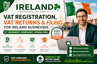 register and handle ireland vat filing, returns, compliance and exemptions fast
