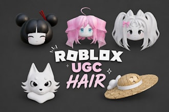 create custom roblox anime hair models