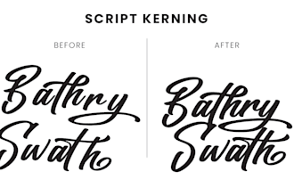 optimize kerning for your script font