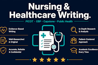 write nursing, picot, ebp, psychology and public health capstone projects