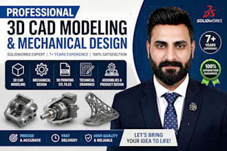 do product design and 3d cad design for manufacturing