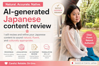 review and localize ai generated japanese content