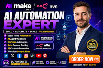 make social media automation make com automation n8n social media ai automation