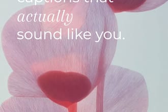write instagram captions and social media copy