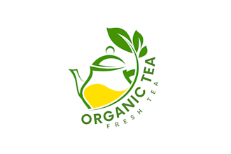 design modern coffee and tea shop logo