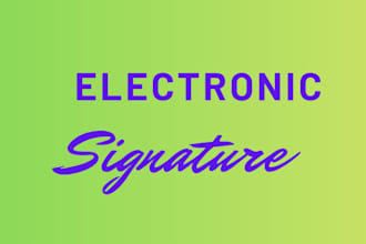design a professional electronic signature