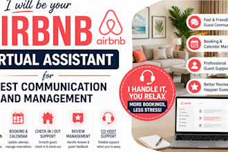 be your airbnb virtual assistant for guest communication and management