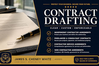 draft a professional independent contractor agreement to protect your business