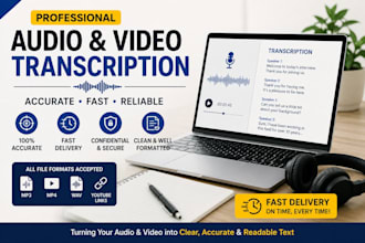 audio video transcription specialist