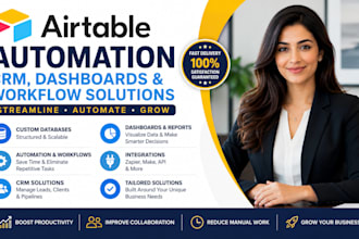 create airtable automation crm dashboard and work flow
