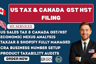 file USA sales tax and use tax return for all states and canada gst hst