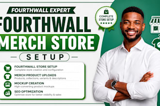create, design, redesign and optimize your fourthwall merch store