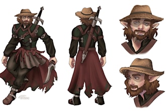 create a character reference sheet