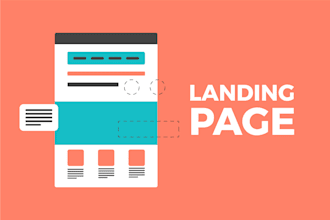 lading page and website