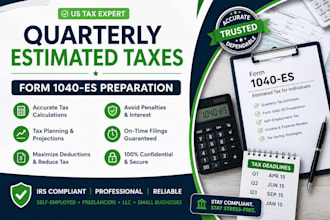 prepare your quarterly estimated tax payments and form 1040 es