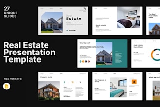 design a professional real estate investment presentation in canva