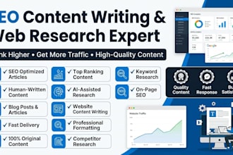 write high quality SEO content and articles
