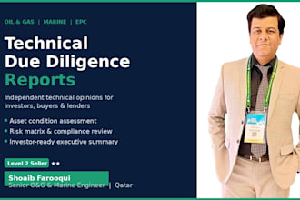 conduct a technical due diligence review for oil and gas or marine assets