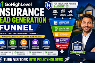 build a gohighlevel insurance lead generation funnel