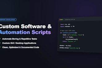develop custom software for your needs