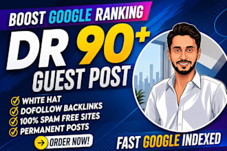 do SEO guest post on high DR traffic websites with dofollow backlinks