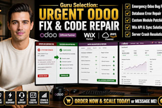 do odoo bug fix odoo developer database repair odoo customization