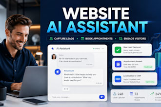 build a website ai assistant chatbot that captures leads 24 7