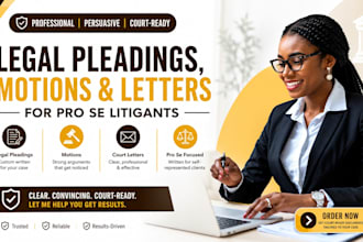 draft legal motions, court documents