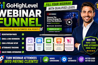 build a high converting gohighlevel webinar funnel