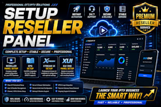 setup reseller panel, epg setup, xtream ui, xui one panel