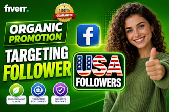 provide 2000 real USA facebook followers for profile or page