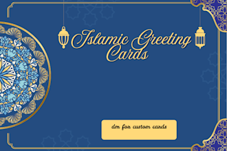 design elegant islamic greeting cards