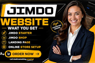 create jimdo website, webflow, duda landing page , weebly, tilda and jimdo SEO