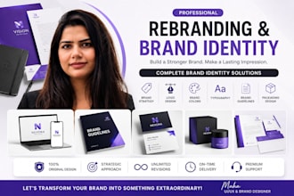 create a modern brand identity and professional re branding