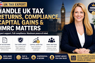 handle UK tax returns, compliance, capital gains and hmrc matters